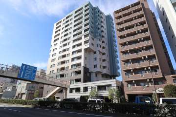 クレストフォルム戸越の外観（北東側から）
