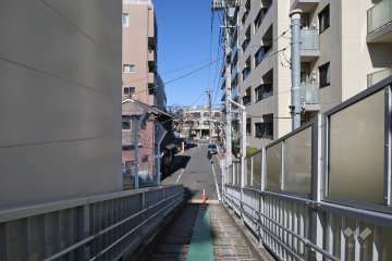 敷地南西側の前面道路