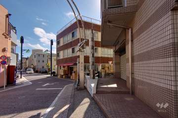 敷地北側の前面道路（西側から）