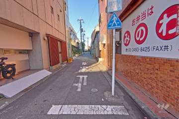 敷地の南側道路（東側から）