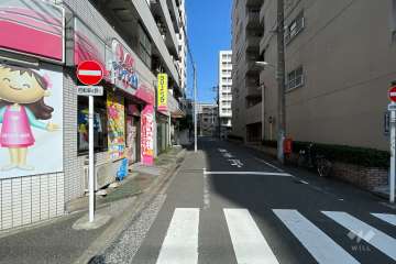 敷地南側の前面道路　