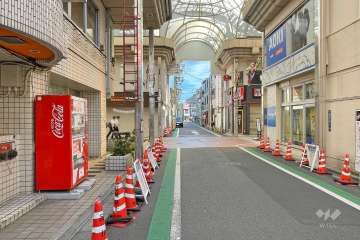 敷地北東側の前面道路　