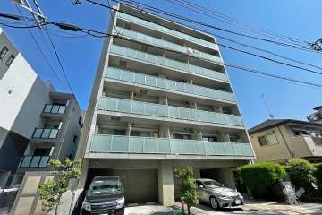 プレールドゥーク南品川の外観（南西側から）