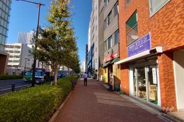 敷地南西側の前面道路