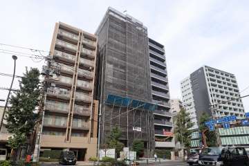 ミオカステーロ武蔵小山２の外観(南東側から)※2023年10月現在大規模修繕工事中