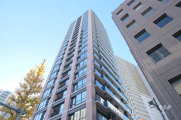 ライオンズタワー目黒川の外観（北東側から）