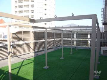 10階にある共用の物干し