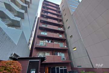 クレール島津山の外観（北東側から）