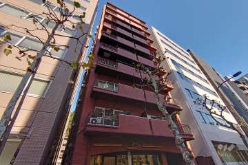 クレール島津山の外観（南西側から）