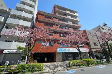 シャンボール第3大森の外観（南西側から）