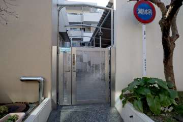 駐輪場の出入り口