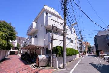 プリモアームズ荏原の外観（北西側から）