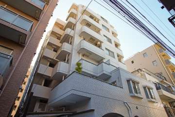 大井町ビューハイツの外観（北東側から）
