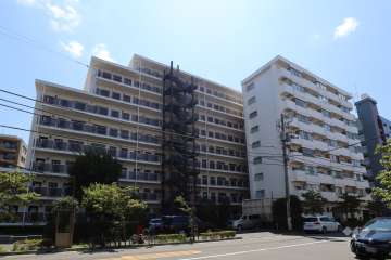 藤和東品川コープの外観(北西側から) 