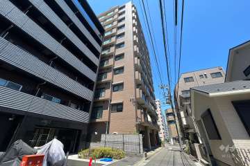 マイキャッスル五反田南の外観（南東側から）
