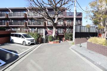 敷地南東側の前面道路
