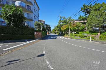 敷地北東側の前面道路