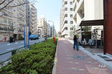 敷地南西側の前面道路