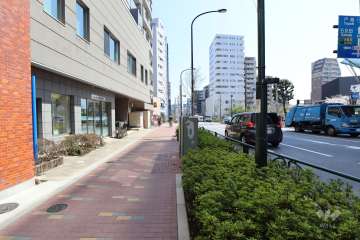 敷地南西側の前面道路　
