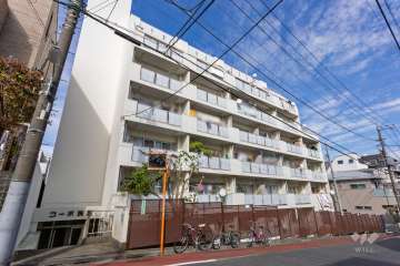 コーポ洗足の外観（南西側から）