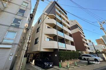 スカイコート品川パークサイドの外観（北東側から）