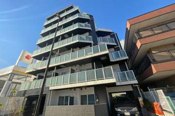 プレールドゥーク東品川の外観（北東側から）