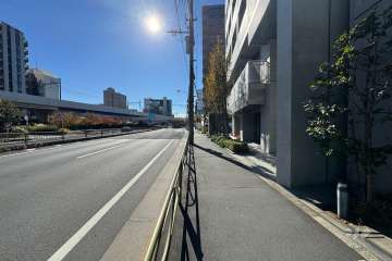 敷地の東側道路（北側から）