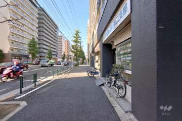 敷地南側の前面道路