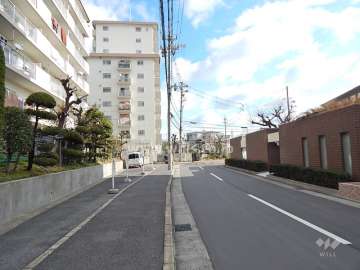 敷地南側の前面道路