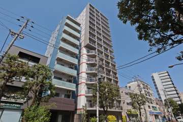プレミアムキューブ品川戸越ドゥの外観（南西側から）