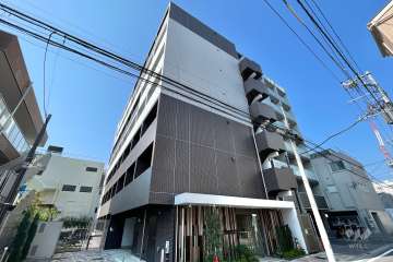 プレミアムキューブ大井町エムオーの外観（北東側から）