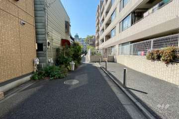 敷地北側の前面道路