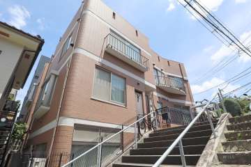 セボン柿の木坂の外観（南西側から）　