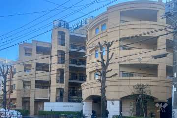 グランシティ祐天寺ラフィエールの外観(北西側から)