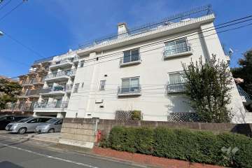 ハイツ鷹番の外観（南西側から）