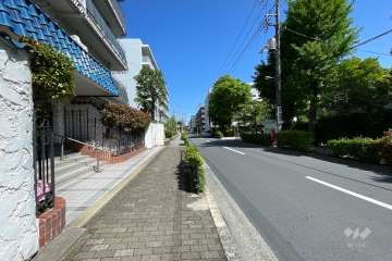 敷地東側前面道路（南側から）