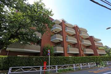 碑文谷ヒルズサレジオ通りの外観（東側から）