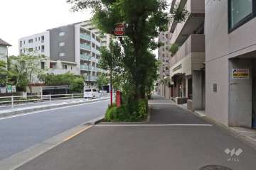 敷地南側の前面道路（東側から）