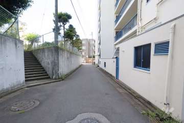 敷地北西側の前面道路