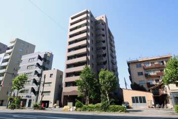 ナイスアーバン中目黒の外観（北側から）