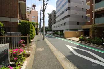 敷地南側の前面道路