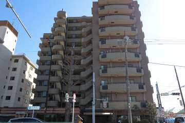 ルイシャトレ自由が丘の外観(北側から)