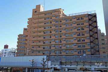 都立大ハイツの外観(西側から)