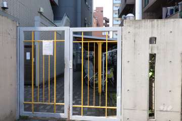 駐輪場の出入り口