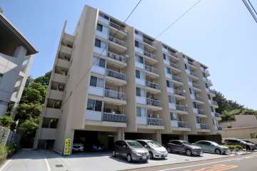 まんしょん中目黒の外観(西側から)