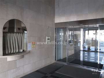 オートロック付きのエントランス