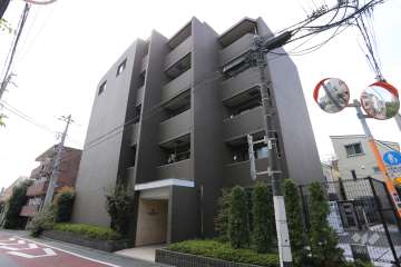 ガリシアレジデンス目黒本町の外観（北東側から）