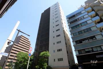 サンウッド中目黒フラッツの外観(西側から)