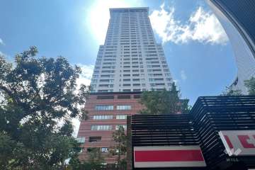 クロスエアタワーの外観(北西側から）