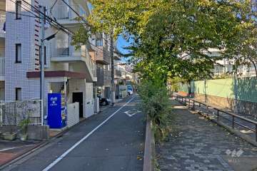 敷地北側の前面道路（東側から）